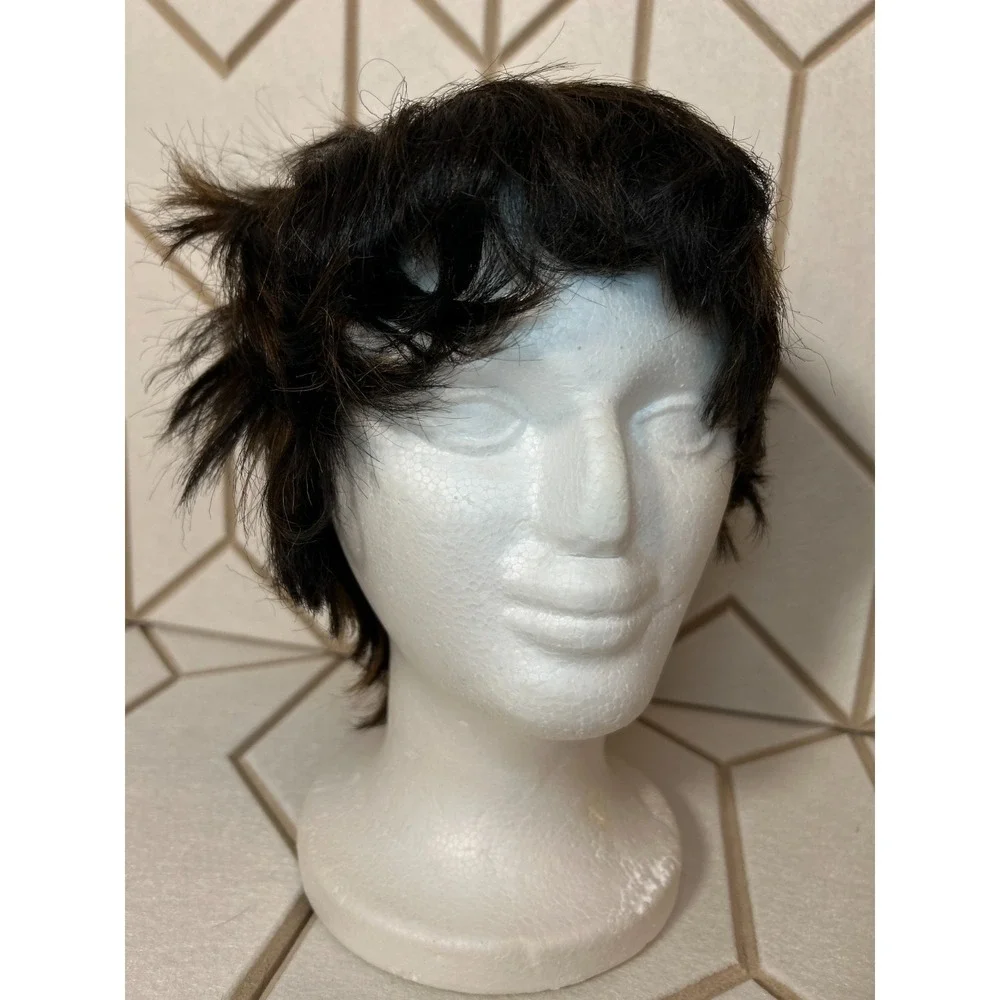 Bobbi Boss Midway Short Brown Highlight Wig Layered Synthetic Natural‎ Look